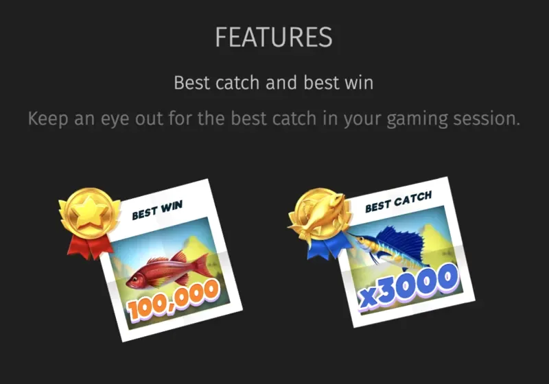 Fishing Club 2 Best Catch and Best Win session tracker cards