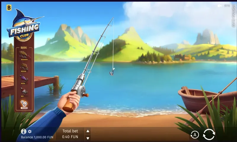 Fishing Club 2 demo mode gameplay with virtual balance