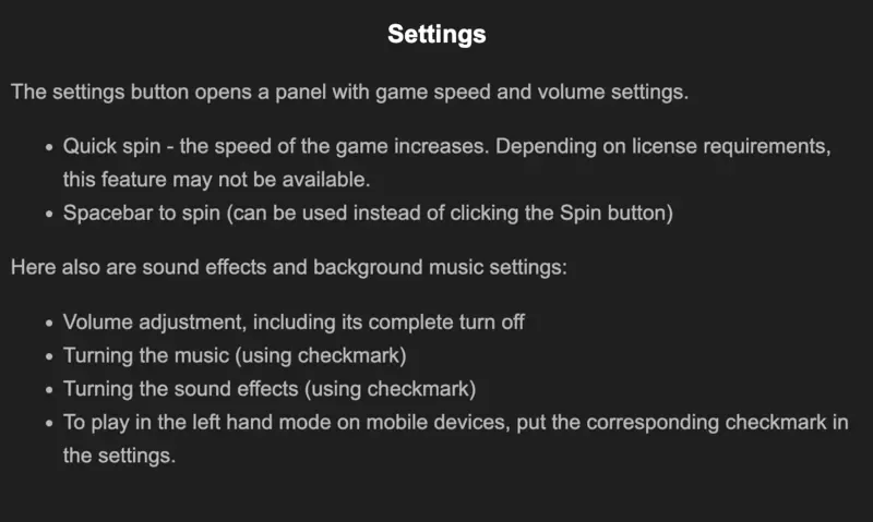 Mobile settings Fishing Club 2 Fishing Club 2 mobile settings layout
